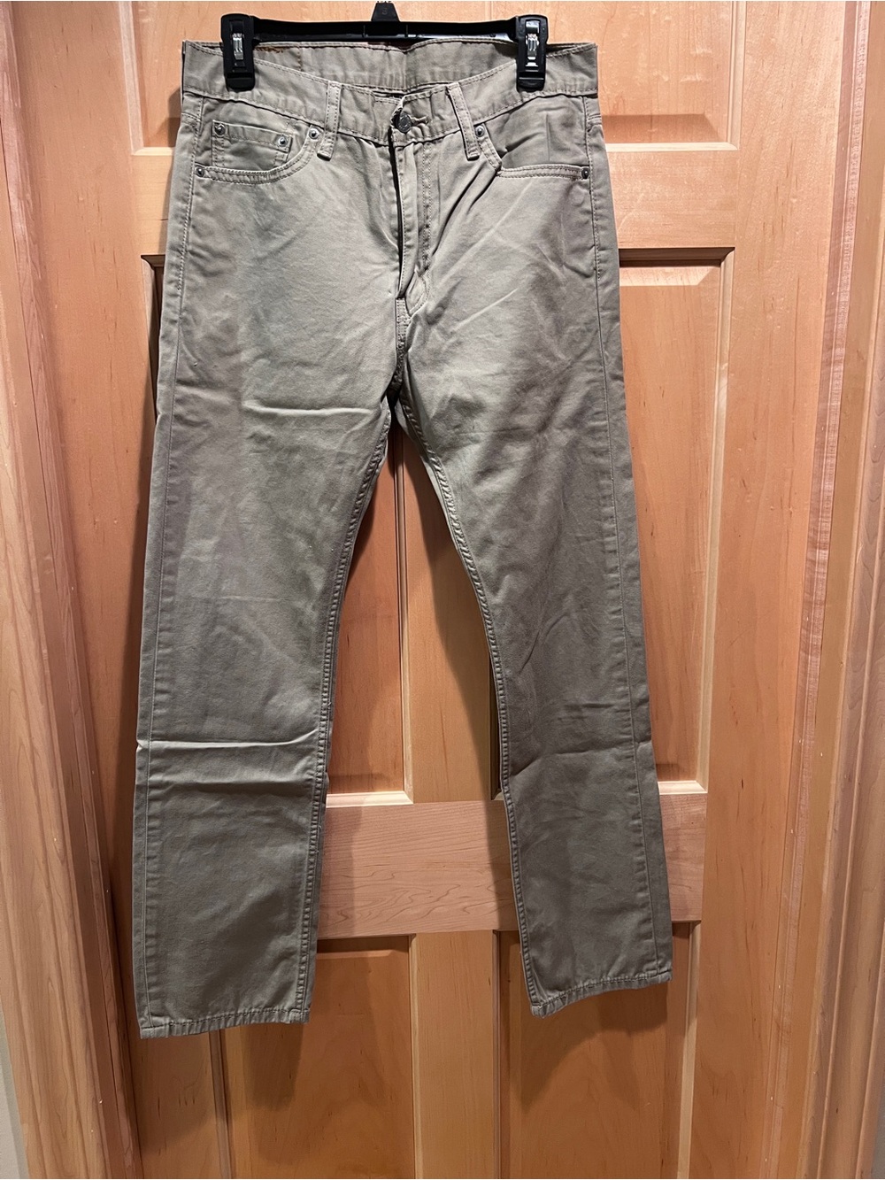 Levi's 513 Men’s Slim Straight Fit Jean Soft Beige 32/30 Tag:(W32/L32) Vtg 2017